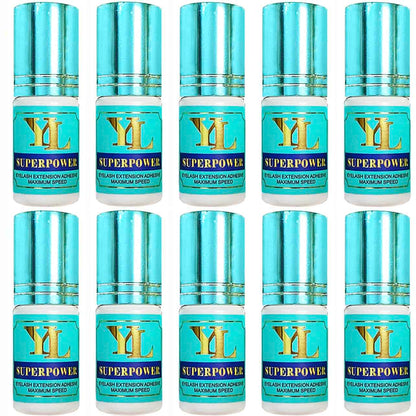 SUPERPOWER Black 0.5 to 1 Second FAST Drying EXTRA STRONG / 8 Weeks Long Retention Glue 5ml Black【Made in Taiwan】