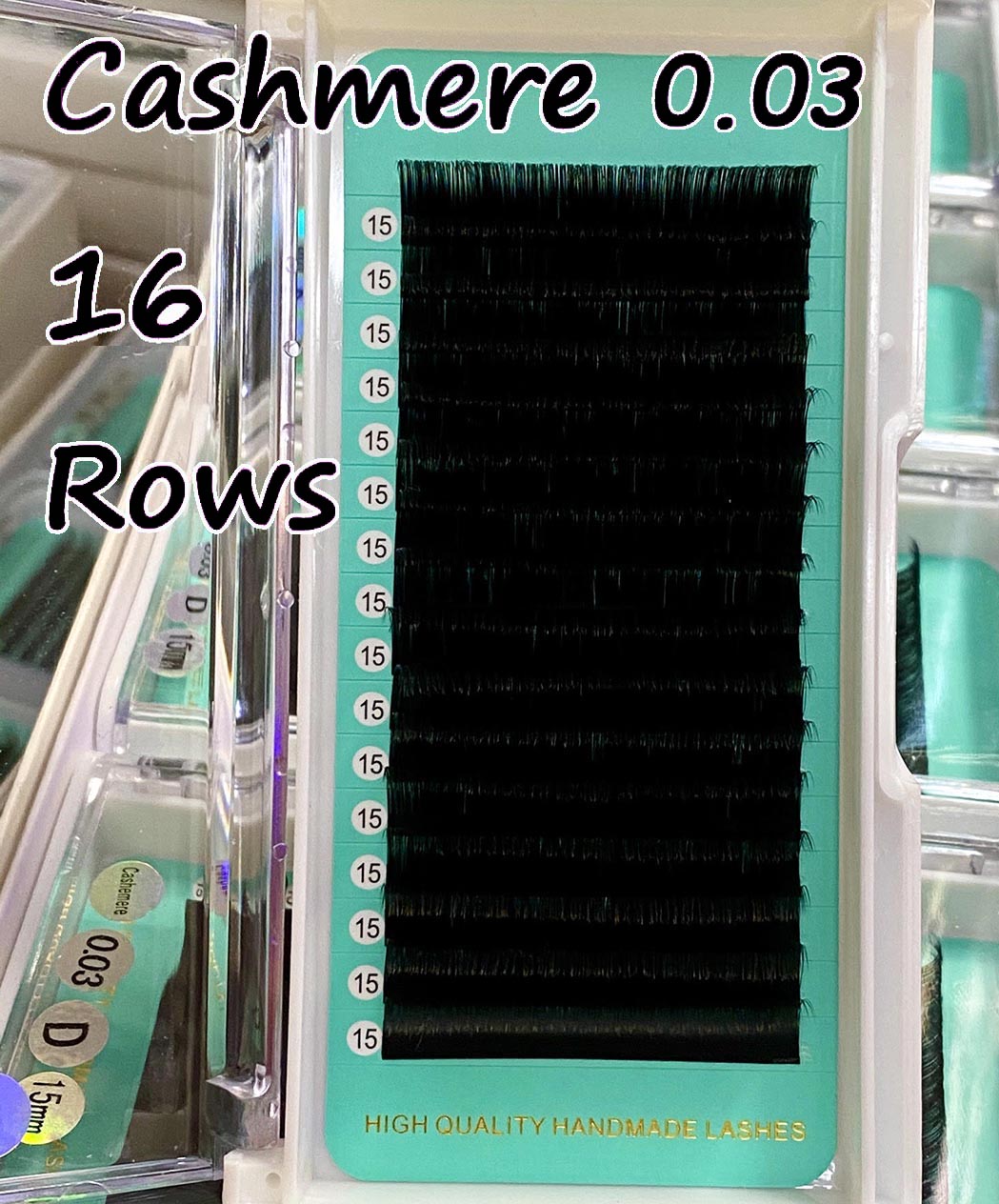 Cashmere PRO Extra Matte Deep Black Lashes 【16 lines no-logo】0.03mm【BEST QUALITY EVER】